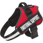 Emotional Support Animal Dog Harness in Red by ESA Registry UK.