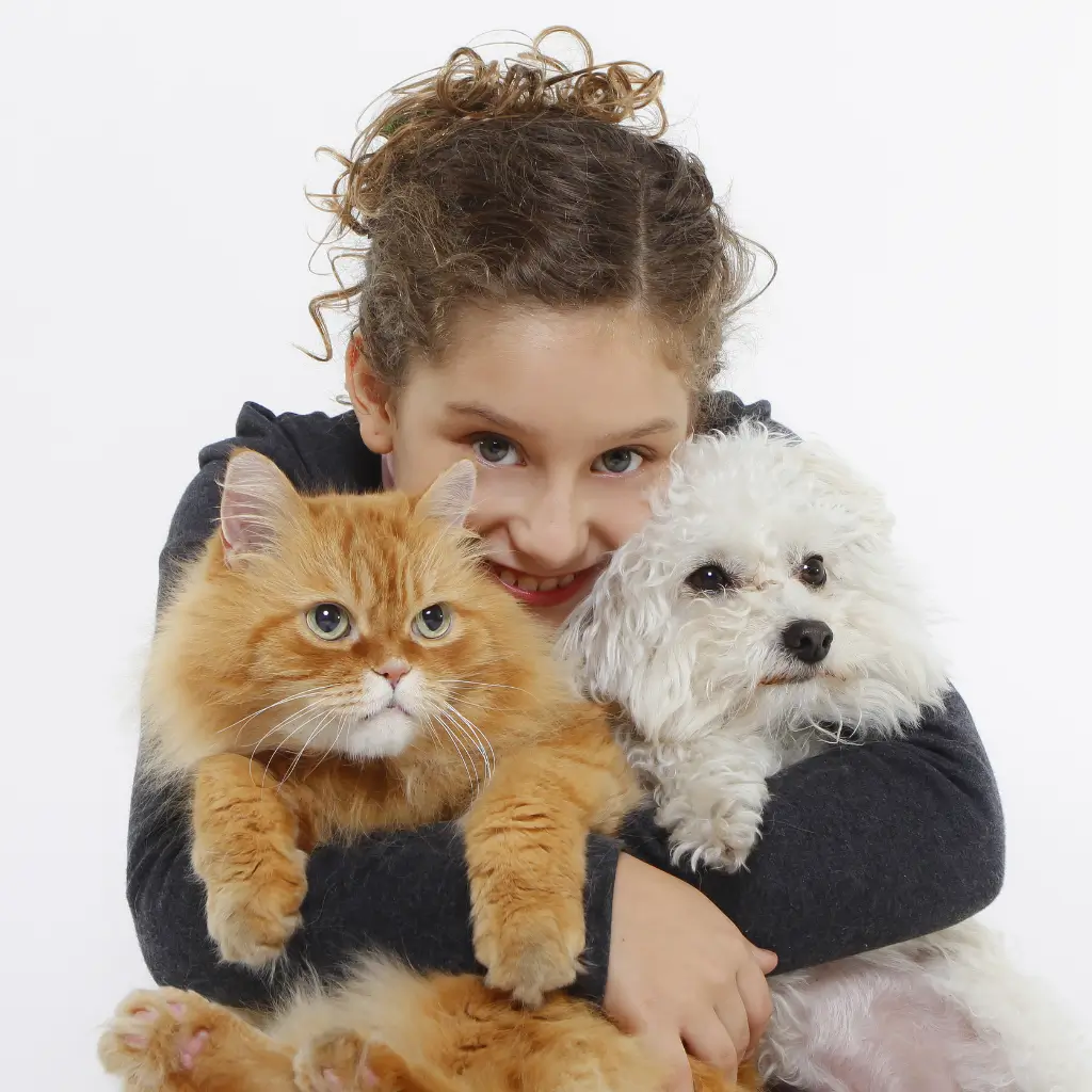 Girl with her emotional support animal after getting her emotional support animals registered with ESA Registry UK