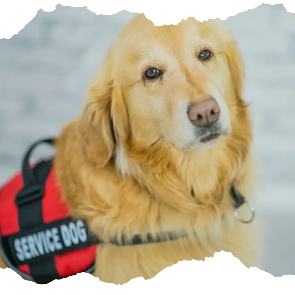 A image comparing emotional support animal and a assistance animal